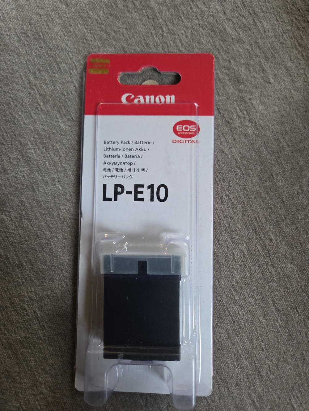 Canon LP-E10 Camera Battery Pack - Black and White Packaging